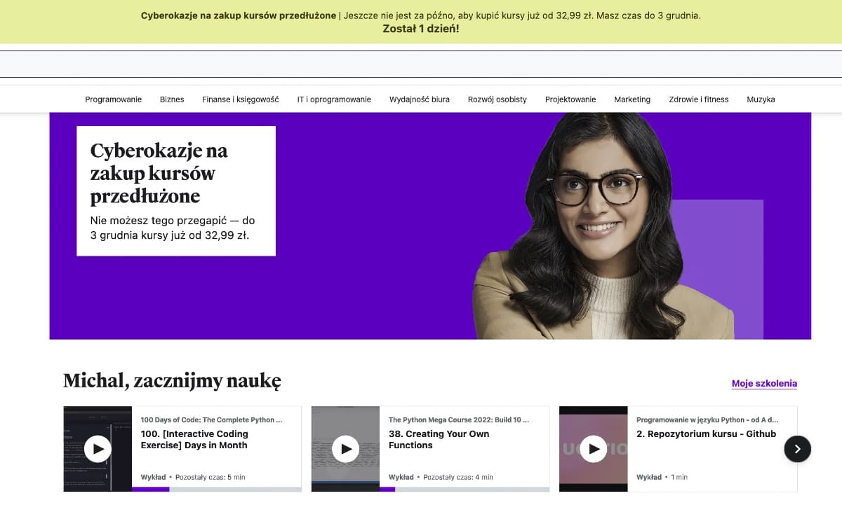 Udemy – jak przedstawia się oferta kursów i szkoleń? Jak z efektywnością? Wasze opinie